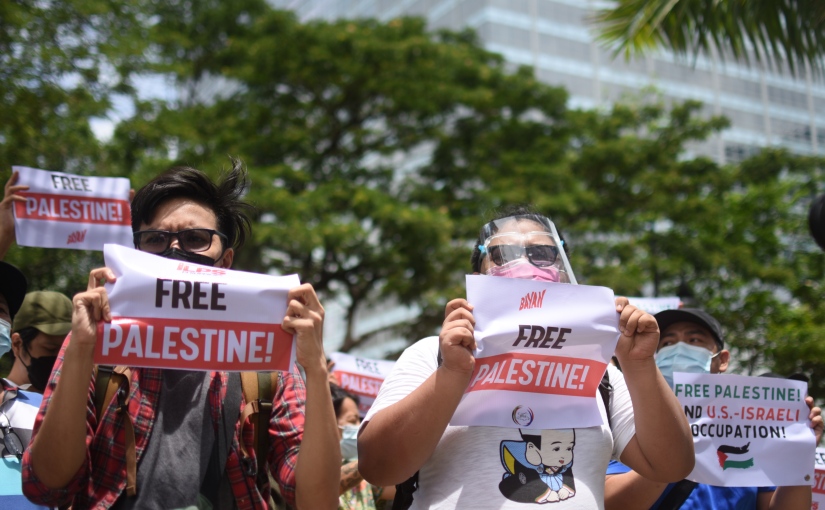 PPFA HOLDS PROTEST RALLY IN SOLIDARITY WITH THE PEOPLE OF PALESTINE